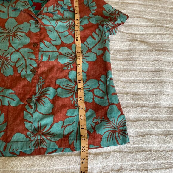 Vintage short-sleeved Hawaiian print shirt - Picture 5 of 10